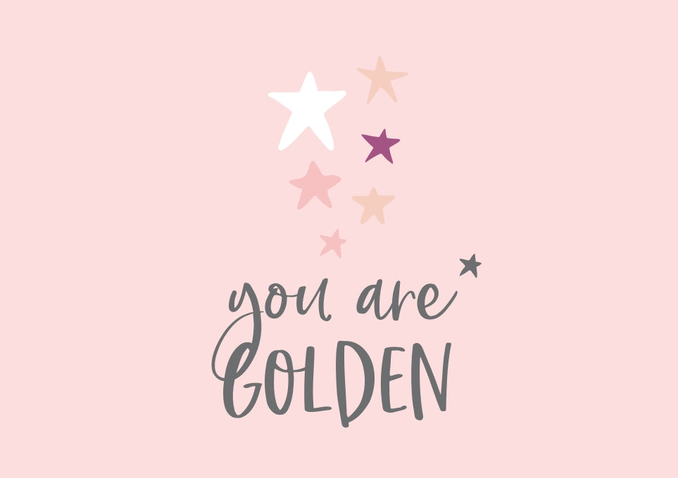 Das Golden Star Geschenkpapier