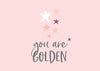 Das Golden Star Geschenkpapier