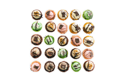 BRANDED MINI CUPCAKES WITH LOGOS 25 Pieces